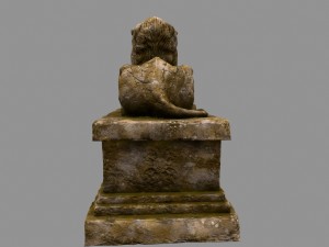 lion statue 3D 模型