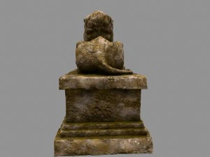 lion statue 3D Model