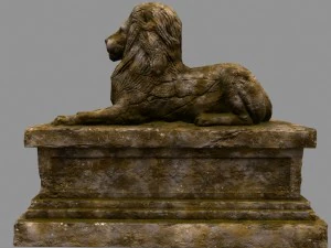lion statue 3D Model