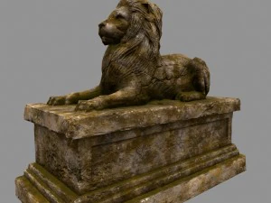lion statue 3D Model