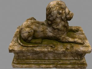 lion statue 3D Model