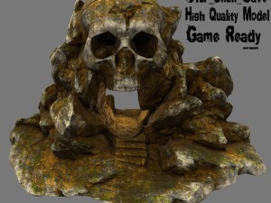 skull cave 3D 模型