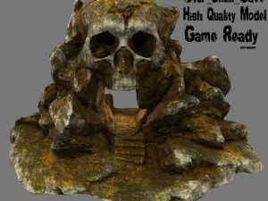 खोपड़ी गुफा 3D मॉडल