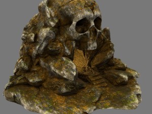 skull cave Modello 3D