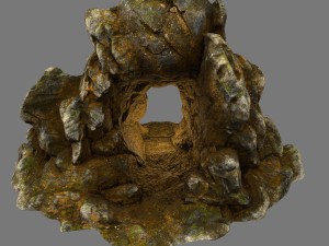 skull cave Modello 3D