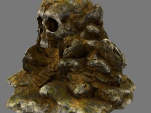 skull cave Modello 3D