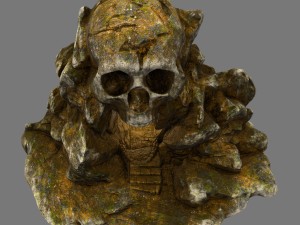 skull cave Modello 3D