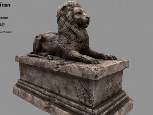 lion statue 3D Model