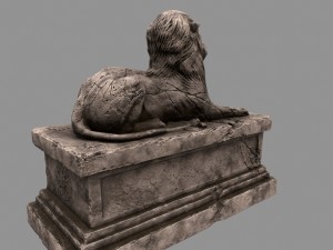 lion statue 3D-Modell
