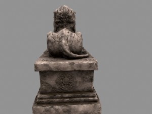 lion statue 3D-Modell