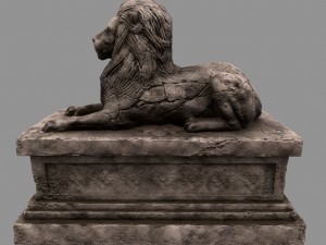 lion statue 3D-Modell