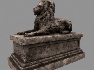 lion statue 3D-Modell