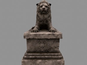 lion statue 3D-Modell