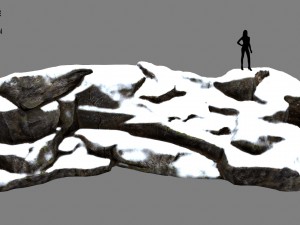 snow rock 3D Model