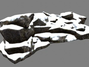snow rock 3D Model