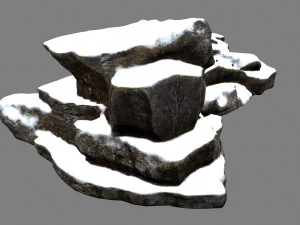 snow rock 3D Model