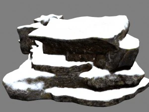 snow rock 3D Model