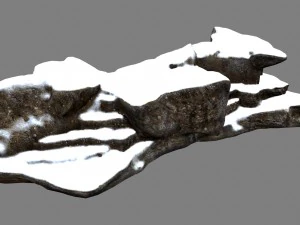 snow rock 3D Model