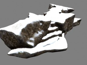 snow rock 3D Model