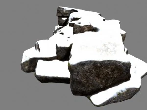 snow rock 3D Model