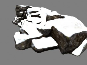 snow rock 3D Model