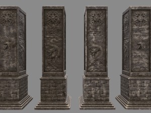 pillar 3D मॉडल