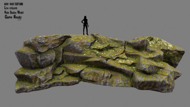 rock 10 3D Model .c4d .max .obj .3ds .fbx .stl .blend 