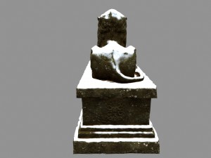 lion statue Model 3D