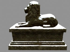 lion statue 3D Model