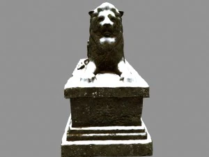 lion statue 3D Model