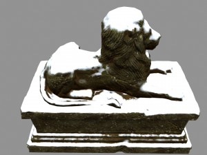 lion statue Model 3D