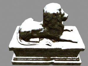 lion statue 3D Model