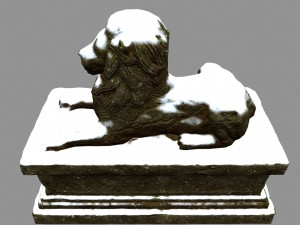 lion statue Model 3D