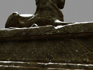lion statue Model 3D