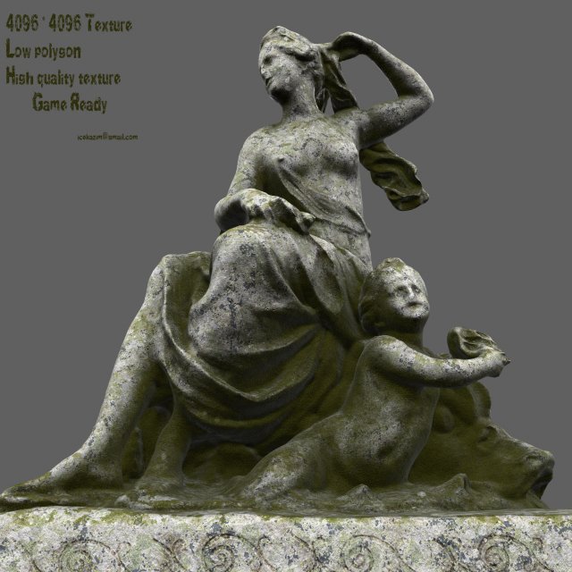 statue 3D मॉडल .c4d .max .obj .3ds .fbx .stl .blend 