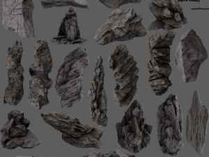 cliff rocks 3D Model