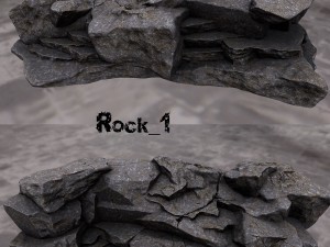cliff rocks Modello 3D