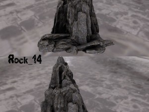 cliff rocks Modello 3D