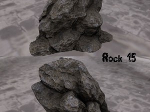 cliff rocks Modello 3D