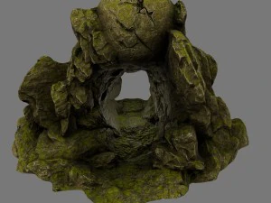 mossy skull cave 3D Model