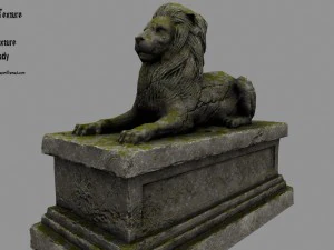 ライオン像 3Dモデル