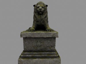 lion statue Modelo 3D