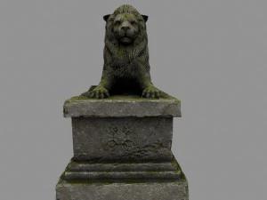 lion statue 3D Model