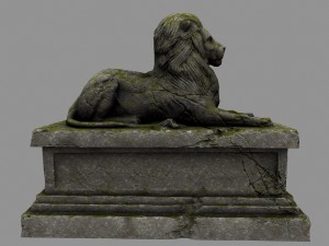 lion statue Modelo 3D