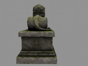 lion statue Modelo 3D