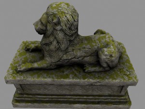 lion statue Modelo 3D