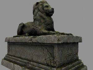 lion statue 3D Model