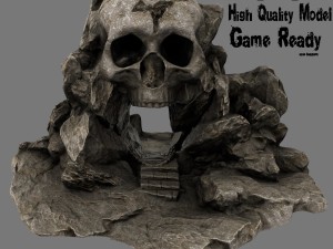 skull cave 3D Model