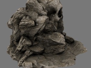 skull cave Model 3D