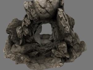 skull cave Model 3D